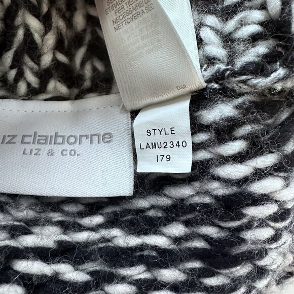 Liz Claiborne Chunky Knit Sweater Marled Pullover Wool Blend Size Medium Y2K - Picture 11 of 16